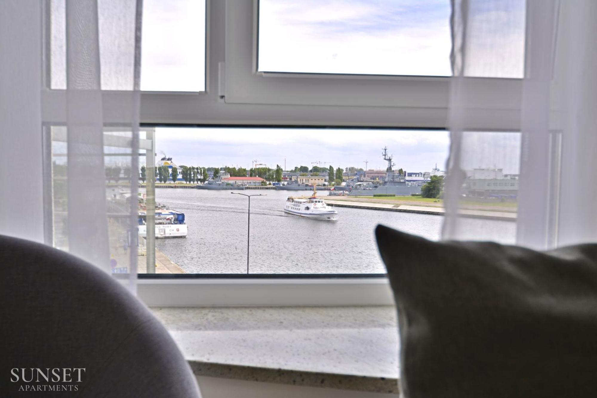 Sunset Apartments - Villa Concha - Parking - Widok Na Port! Swinoujscie Exterior photo